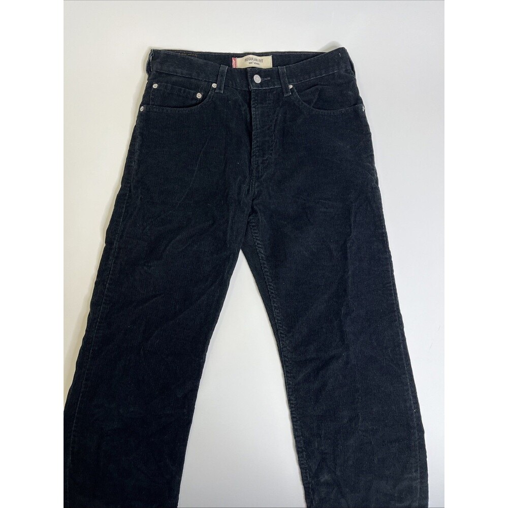 Levi’s 505 Regular Fit Black Corduroy Jeans Men’s 32x32 Cotton Blend